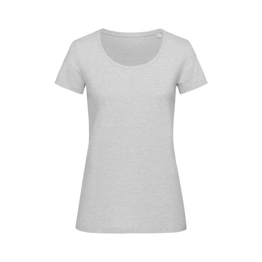 Stedman Stars Lisa Melange Crew Neck T-Shirt - Heather Grey