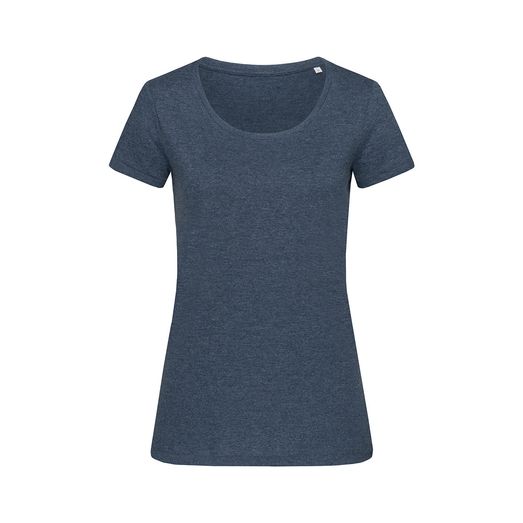 Stedman Stars Lisa Melange Crew Neck T-Shirt - Navy Heather
