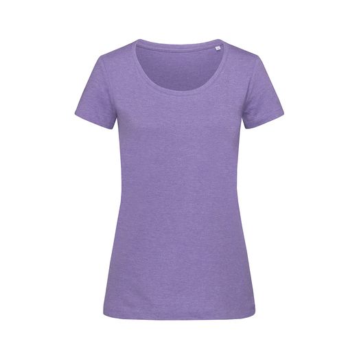 Stedman Stars Lisa Melange Crew Neck T-Shirt - Purple Heather