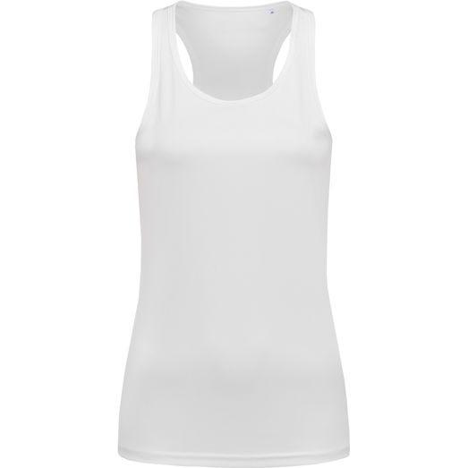 Stedman Active Sports Ladies Poly Sports Vest - White