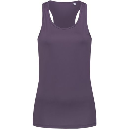 Stedman Active Sports Ladies Poly Sports Vest - Deep Berry