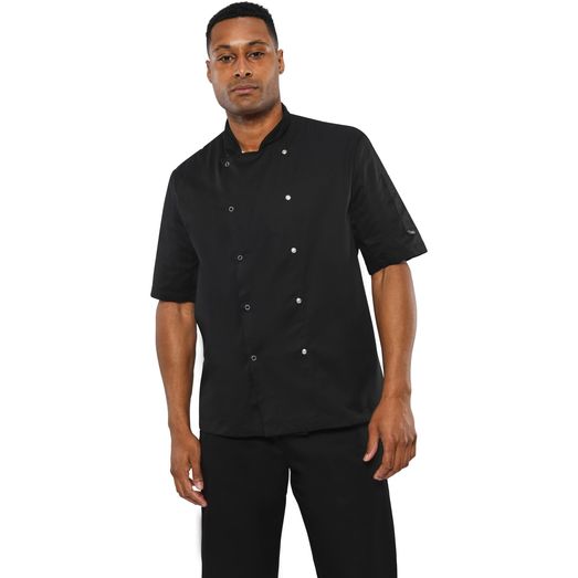 Dennys Chef Short Sleeve Jacket - Black