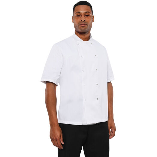 Dennys Chef Short Sleeve Jacket - White