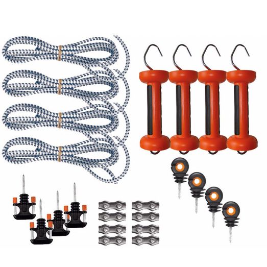 4 x Gallagher Elastic Rope Gate Set Multipack (3/6m)