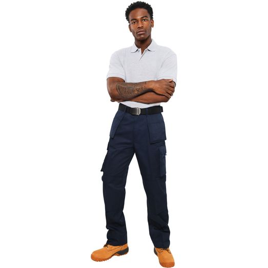 Absolute Apparel Workwear Utility Cargo Trouser - Navy Blue