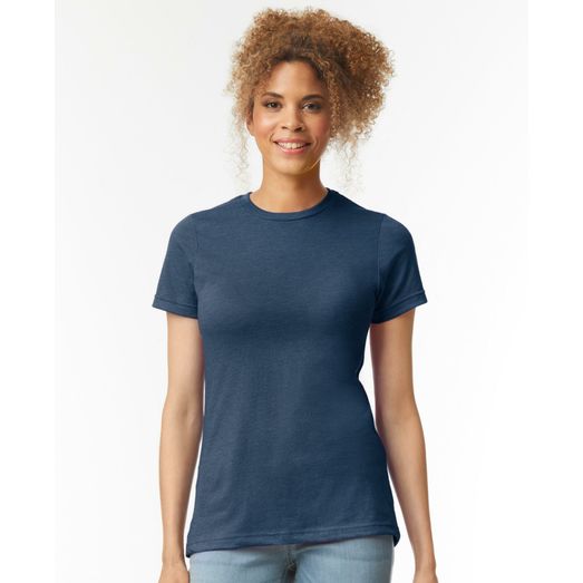 Gildan Softstyle CVC Ladies T-Shirt - Navy Mist