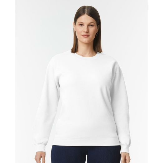 Gildan Softstyle Midweight Sweatshirt - White