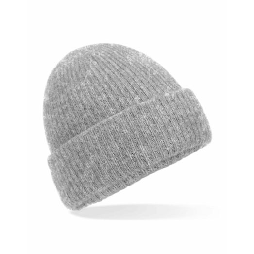 Beechfield  Cosy Ribbed Beanie Grey Marl