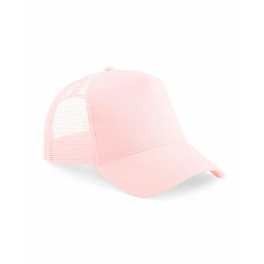 Beechfield  Junior Snapback Trucker Pastel Pink/ Pastel Pink