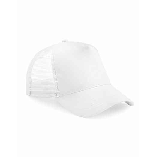 Beechfield  Junior Snapback Trucker White/White