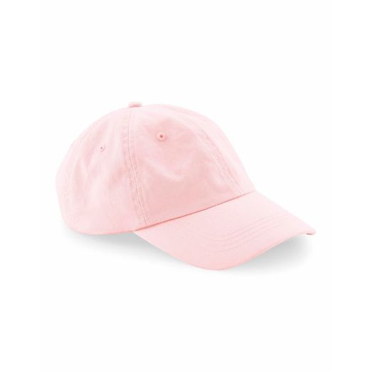 Beechfield  Organic Cotton 6 Panel Dad Cap Powder Pink