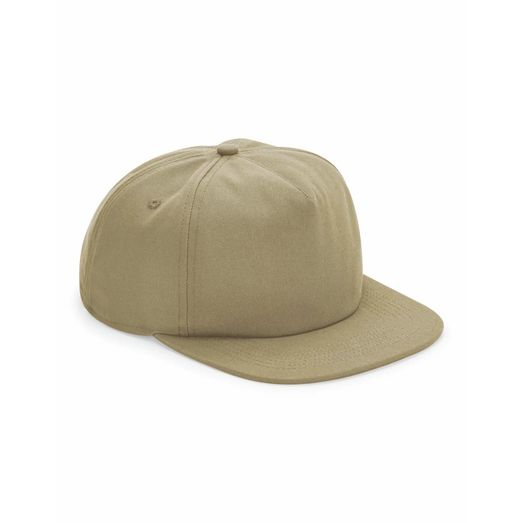 Beechfield  Organic Cotton Unstructured 5 Panel Cap Desert Sand