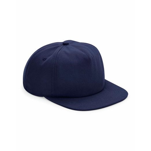 Beechfield  Organic Cotton Unstructured 5 Panel Cap Oxford Navy