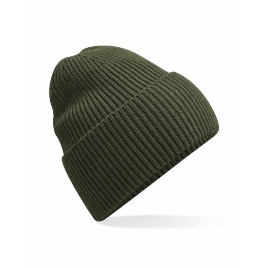 Beechfield  Oversized Cuffed Beanie Olive