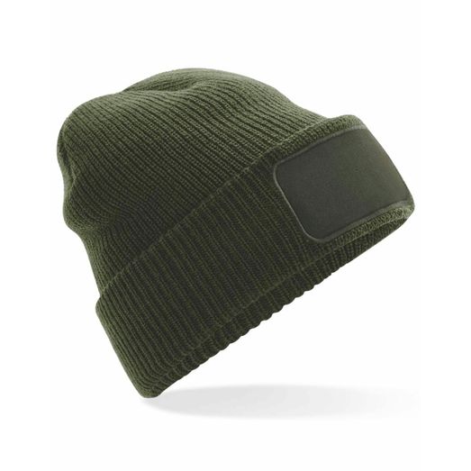 Beechfield  Thinsulate™ Patch Beanie Olive