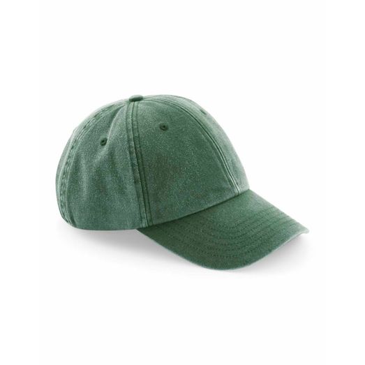 Beechfield  Low Profile Vintage Cap_x000D_ Vintage Bottle Green