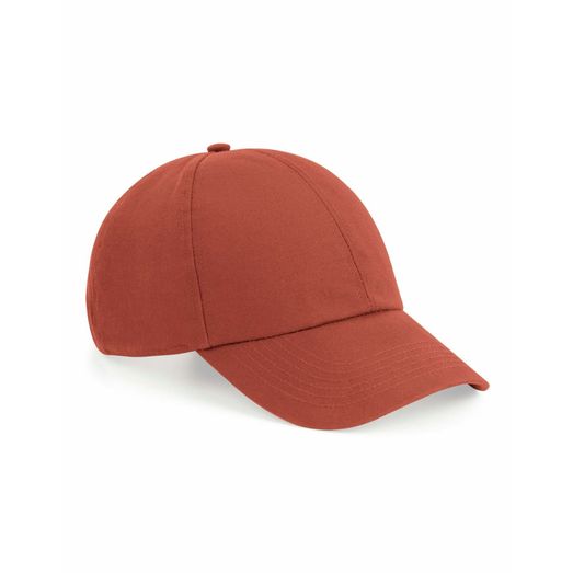 Beechfield  Organic Cotton 6 Panel Cap Terracotta