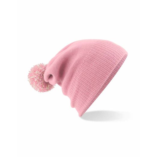 Beechfield  Snowstar® Beanie Dusky Pink/off White