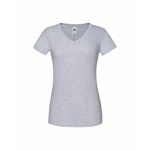 Fruit Of The Loom Ladies' Iconic 150 V-Neck T Heather Grey