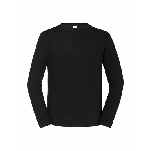 Fruit Of The Loom Men's Iconic 195 Premium Long Sleeve T Black