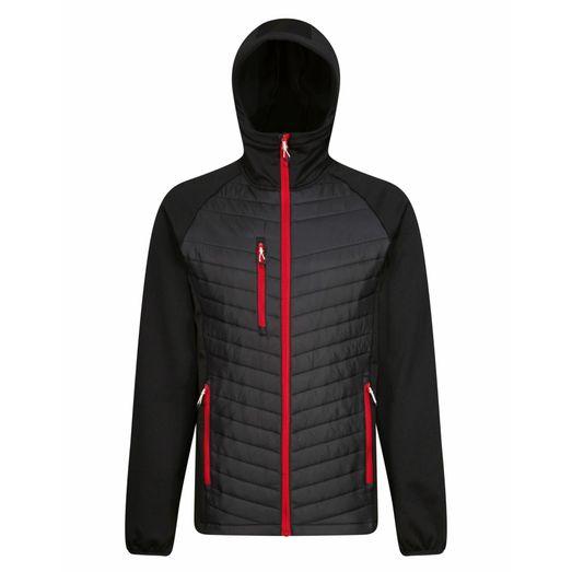 Regatta Men's Navigate Thermal Hybrid Jacket Black/Classic Red