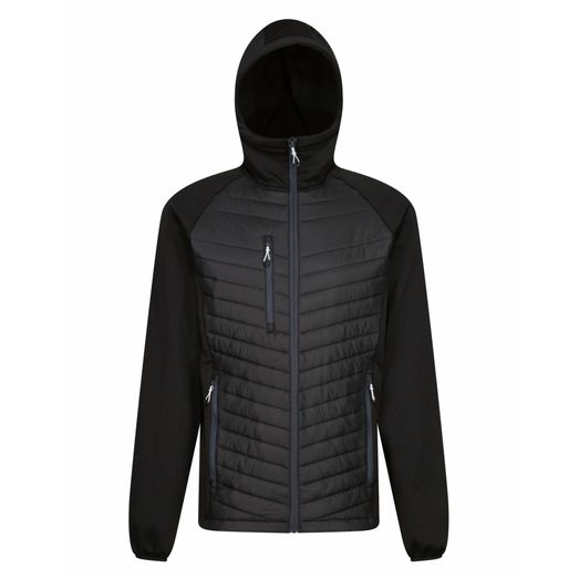 Regatta Men's Navigate Thermal Hybrid Jacket Black/Seal Grey