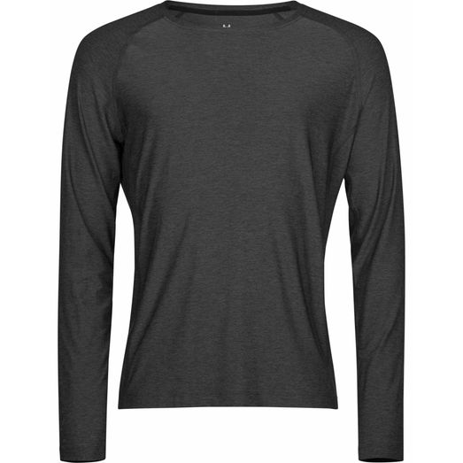 Tee Jays  Long Sleeve CoolDry Tee Black Melange
