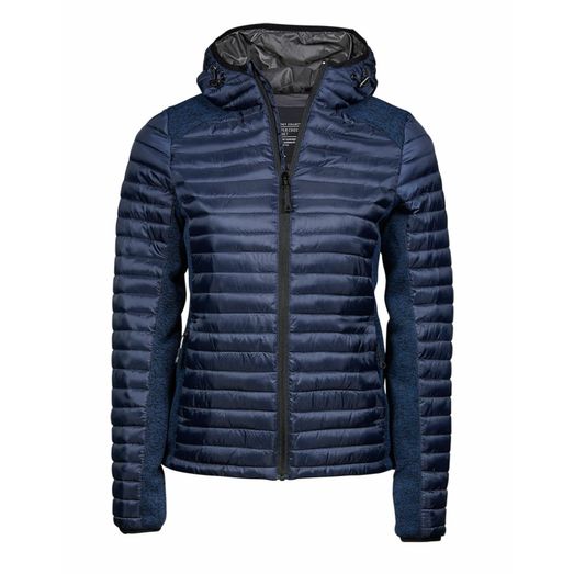 Tee Jays Ladies' Aspen Crossover Jacket Navy/Navy Melange
