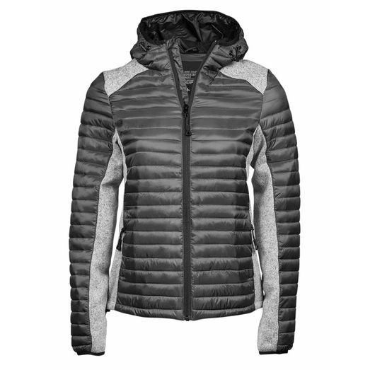 Tee Jays Ladies' Aspen Crossover Jacket Space Grey/Grey Melange