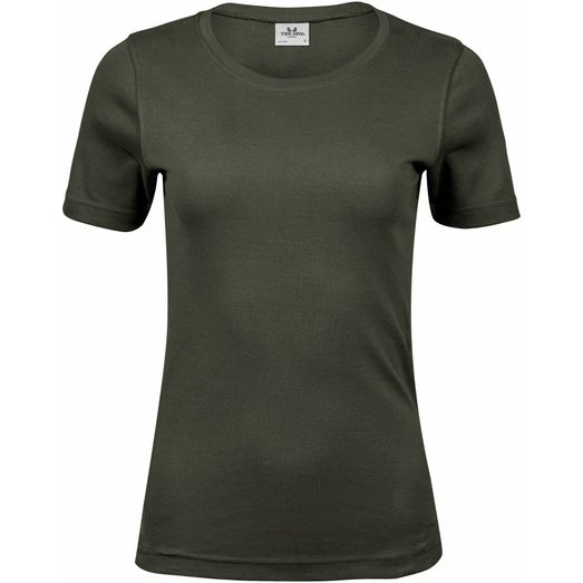 Tee Jays Ladies' Interlock Tee Deep Green