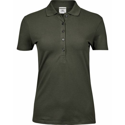 Tee Jays Ladies' Luxury Stretch Polo Deep Green