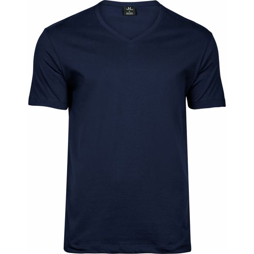 Tee Jays Men's Fashion V-Neck Sof-Tee Navy Blue
