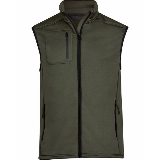 Tee Jays Men's Stretch Fleece Bodywarmer Deep Green