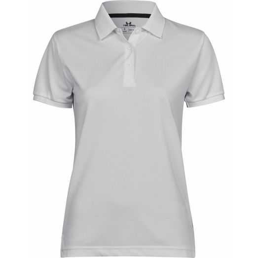 Tee Jays Women's Club Polo White