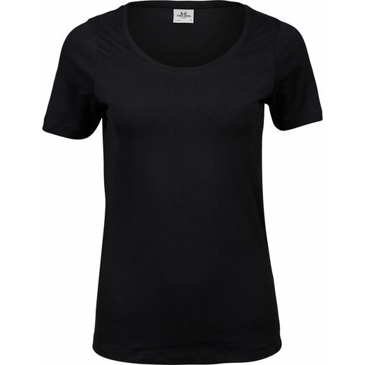 Tee Jays Women's Stretch Tee Black