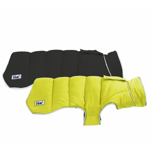 Ancol Viva Reversible Dog Coat Black/Hi-Vis