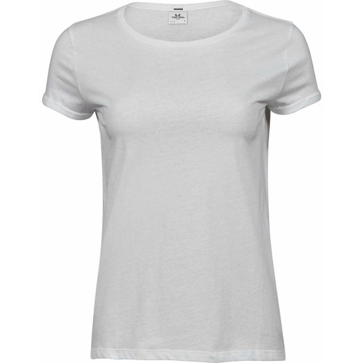 Tee Jays Ladies Roll-Up Tee White