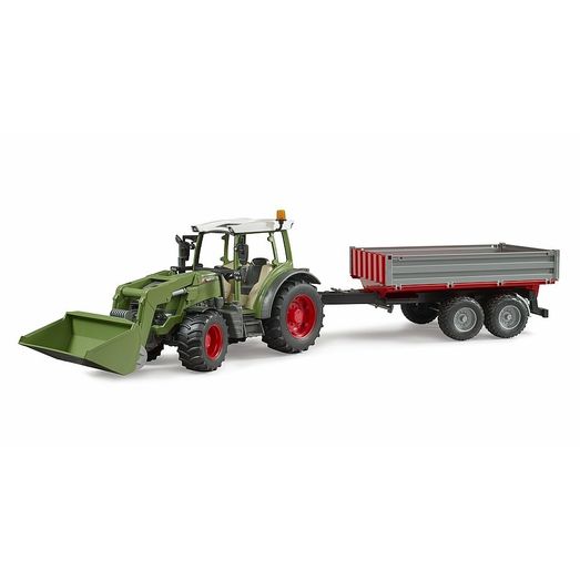 Bruder Fendt Vario 211 Tractor with Front Loader and Tipping Trailer 1:16