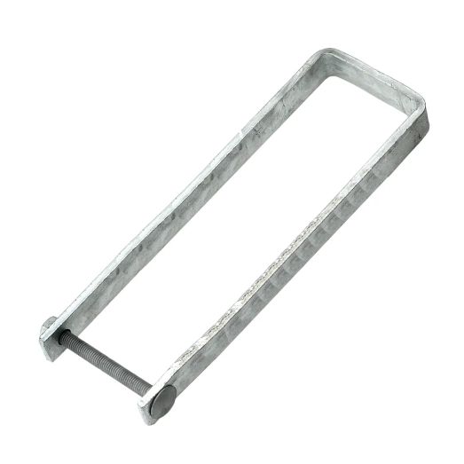 Eliza Tinsley Galvanised Throw Over Gate Loop With Bolts Large 14" Inside