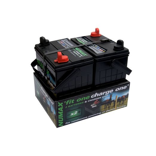 Hotline 2 x 12V 35Ah Leisure Batteries With Battery Charger