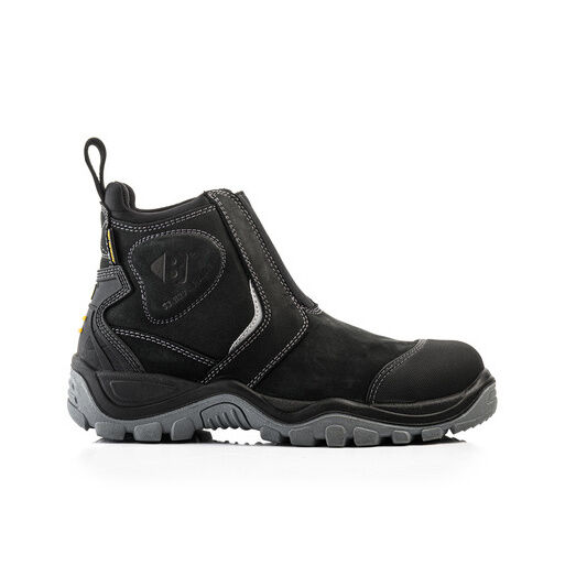 Buckler BSH014BK S3 Black Leather Safety Dealer Boot with Ankle Protection