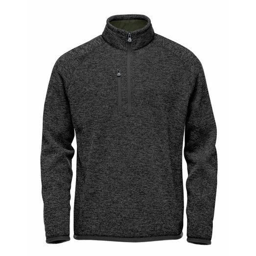 Stormtech Men's Pure Earth 1/4 Zip Pullover Black Heather