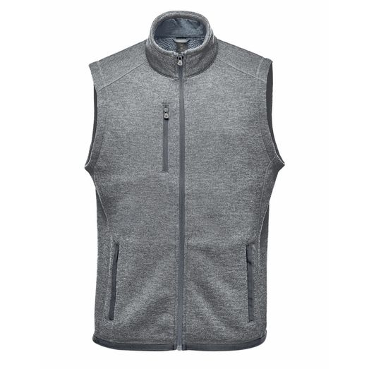 Stormtech Men's Pure Earth Avalanche Full Zip Fleece Vest Granite Heather