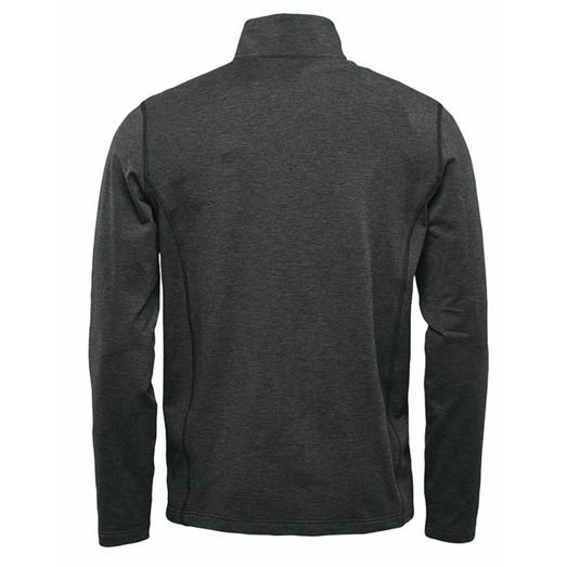 Stormtech Men's Pure Earth Treeline Performance 1/4 Zip Pullover Black Heather