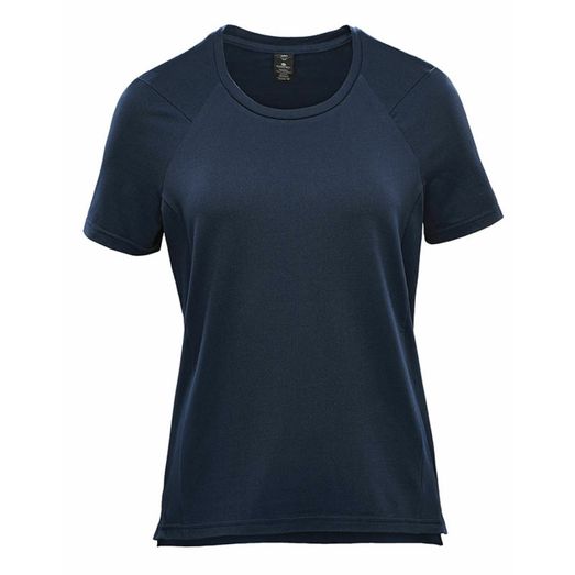Stormtech Women's Pure Earth Tundra Performance Short Sleeve Tee Navy