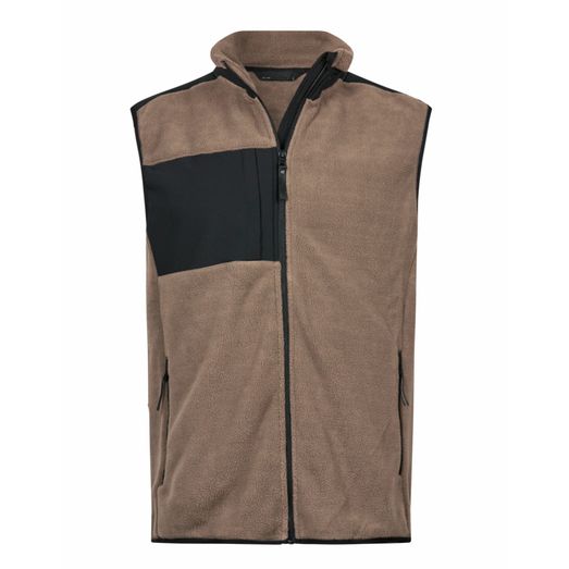 Tee Jays Mountain Fleece Bodywarmer Clay/Black