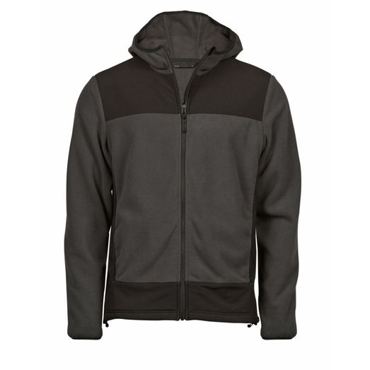 Tee Jays Mountain Hooded Fleece Asphalt/Black