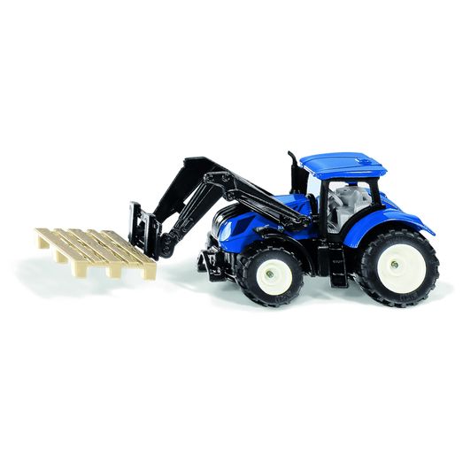 Siku 1544 New Holland With Pallet Fork &amp; Pallet 1:87