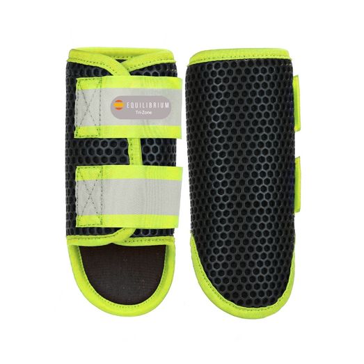 Equilibrium Tri-Zone Brushing Boots Black/Fluorescent Yellow