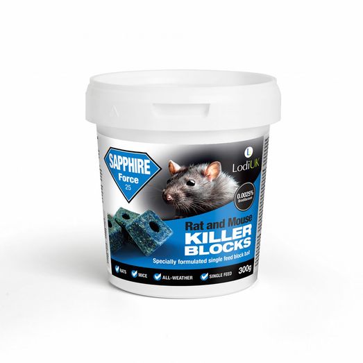 Lodi Sapphire Force 25 Rat &amp; Mouse Killer Blocks